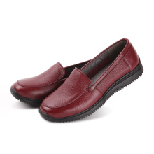 Mousses décontractées en cuir véritable chaussures plates pour femmes 2014